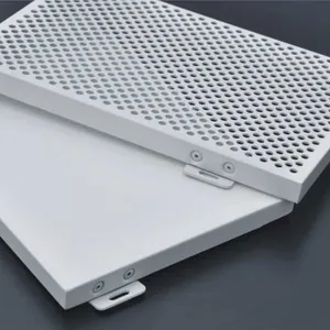 Red Pattern Packaged Aluminum Veneer Canopy thumbnail-3