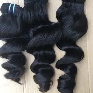 KHH 10a Grade Cheap 100% Brazilian Human Hair Extension, Raw Hair Human Virgin Hair Bundle Vendors, Real Remy Natural Hair Extension thumbnail-1