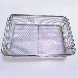 Stainless Steel Stamping Wire Mesh Medical Disinfection Basket thumbnail-3