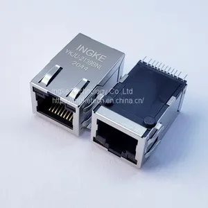 INGKE YKJU-2139BNL Direct Substitute 74980111211 1 Port 100 Base-T Surface Mount RJ45 Magjack Connector thumbnail-1