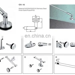 High Quality Outdoor Stainless Steel Bracket Glass Rain Canopy Awnings thumbnail-4