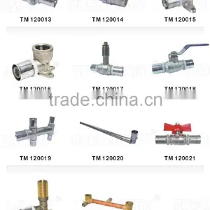 Home Heating Pipe System Brass Unequal Straight Fitting Pex Tubing Compression Union thumbnail-6