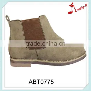 Multicolor Suede Upper Wholesale Cowboy Fashion Children Low Heel Boots With Elastic Band thumbnail-1