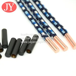 Rubber Coating Metal Drawstring Cord Ends Waist Rope Drawstring Rope Aglet Tips Custom Polyester Metal Aglets thumbnail-1