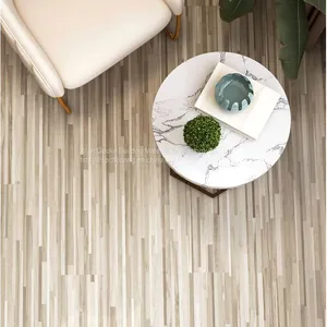 GKBM SY-W3004 Eco-Friendly Waterproof Fireproof E0 Formaldehyde Splicing Oak Stone Composite Click SPC Flooring thumbnail-2