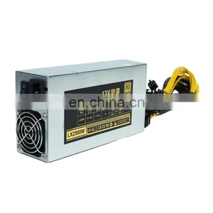New 2000w 2u Machine Power Supply Atx 12v 180-240v 10x6pin Efficiency Device thumbnail-1
