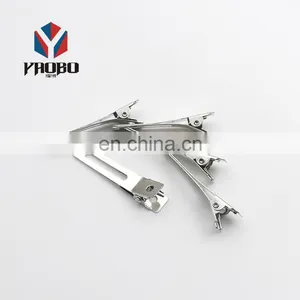 Fashion High Quality Metal 45mm Double Prong Alligator Hair Clip thumbnail-5