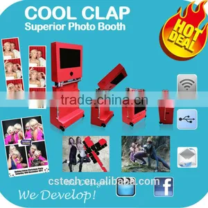 22" Dual Touch Screen Portable Folding Design Photo Booth With 3D Stunt Effect Photo thumbnail-3