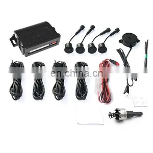 Car Alarms 12V Auto Rear Parking Sensor System Backup Radar Reversing Aid With 4 Sensors Universal for Vehicles thumbnail-1