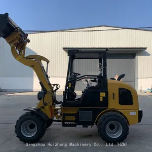 China Famous Brand HZM 811 810B 811T 1000kg Skid Steer Wheel Loader With New CE thumbnail-3
