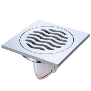 Modern 4 Inch Square Anti-Odor Anti-Hair Hanging Anti-Backflow Bathroom Shower Floor Drain for Kitchen Use Factory Price thumbnail-1