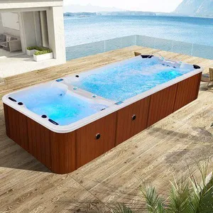 HS-SP08B 2015 China Large Outdoor Garden Massage Vortex Swimming Pool thumbnail-1