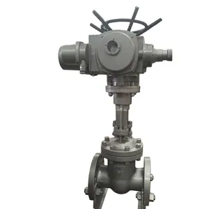 Gate Valve Rising Stem WCB Material Z41W 4 Inch DN100 PN40 Compact Resilient Seated Flanged Russia Gost Standard Gate Valve thumbnail-1