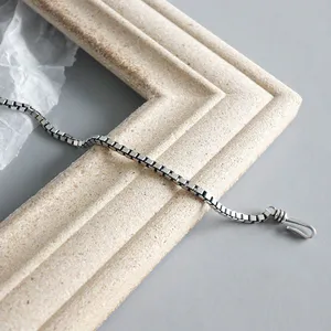 New 925 Sterling Silver Simple Style Bracelet Charm Geometric Shape Woman Bracelet Birthday Gift Exquisite Accessories Jewelry thumbnail-4