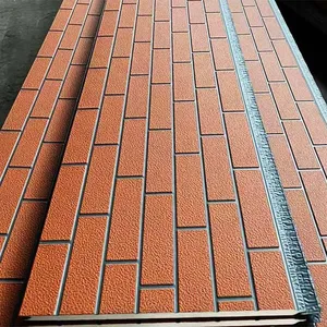 Best-Selling Exterior Wall Insulation Board Metal Carved Sandwich Panels for Outside Walls thumbnail-2