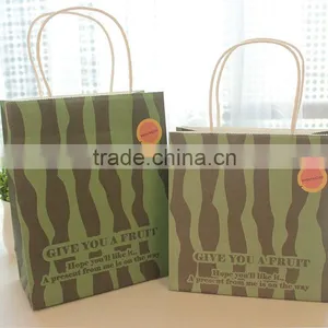 Supplier Folded Shopping Kraft Paper Bread Bag thumbnail-1