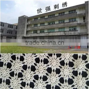 2016 Whole Sale Cotton Lace Fabric With Flower Design for Garment Accessory thumbnail-4