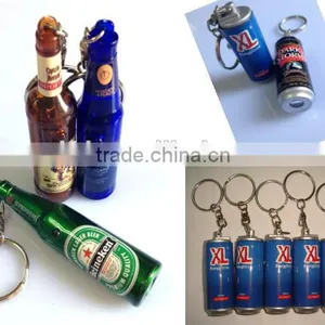 2016 Promotional Led Beer Bottle Shape Led Projector Keychain With Customized Logo thumbnail-4