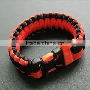 Fashion 2 Color Gold Adjustable Stainless Steel Paracord Bracelets for Sale thumbnail-3