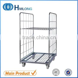 Warehouse Portalble Metal Storage Trolleys With Wheels thumbnail-1