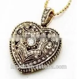 Vintage Style Heart Shape Necklace Usb Flash Drive thumbnail-1