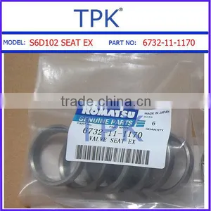 Komatsu S6D102 Valve Seat Exhaust,6732-11-1170, Valve Guide, Valve Spring,valve Lock thumbnail-1