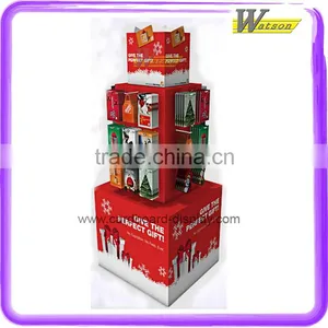 Shop and Supermarket Free Floor Standing Design Cardboard Display Stand for Christmas Gift thumbnail-1