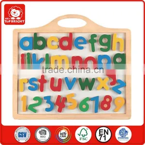 2015 Popular Children Learning Toys Magnetic Whiteboard Letters and Numbers Wooden Blackboard for Kids Early Learning thumbnail-1