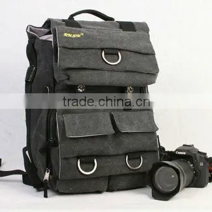 2016PU Leather Backpack BagsTravel Shoulder Messenger Bag Multi-function Camera Bag Cross Body Bag thumbnail-1