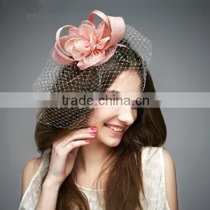 Elegant Sinamay Hair Fascinator Hats for Wedding thumbnail-1