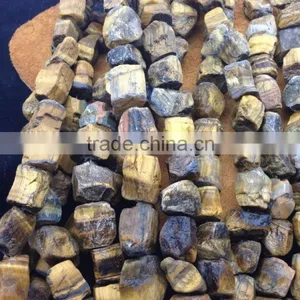 NO PS!!Wholesale Rough Tigereye Tumble Semi Precious Loose Beads thumbnail-1