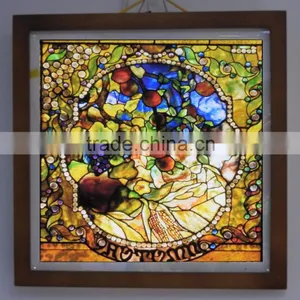 MICROSTONE Low Power Customized Tiffany Style Modern Luminous Photo Wall Light thumbnail-3
