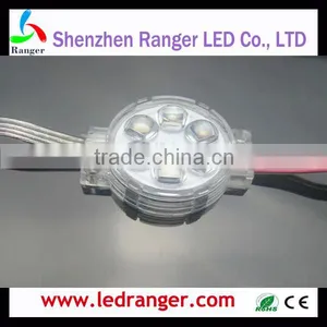 5m DMX512 24v LEDs RGB LED Pixel Module Lightings With Mini Decoder Clear Cover With Lens for 5050 LEDs thumbnail-1