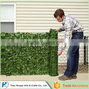 uv Resistant Plastic Ivy Leaf Fence Artificial Grass Fence Ourdoor Use thumbnail-1