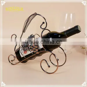 European Ornaments Home Decor Gift Metal Wire Wine Bottle Holder thumbnail-4