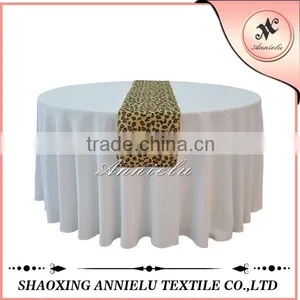 13"*108" Fancy Leopard Print Burlap Table Runner thumbnail-1