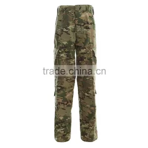 Army Combat Uniform Ripstop Cargo Pants 65/35 Polyester Cotton Material Multicam Camo Pants thumbnail-1