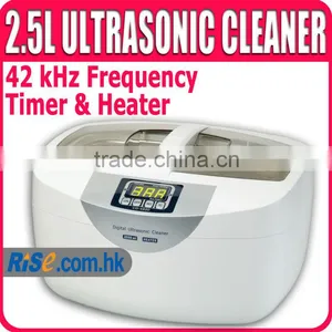 Heater Recycle Timer Jewelry 42kHz Glasses 2.5L Ultrasonic Cleaner thumbnail-1