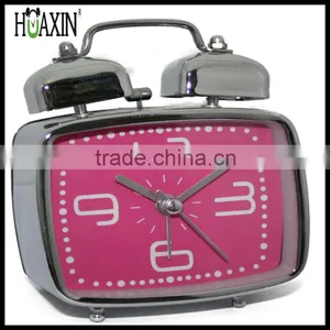 Fashion Colorful Square Shape Mini Quartz Plastic Needle Alarm Clock thumbnail-1