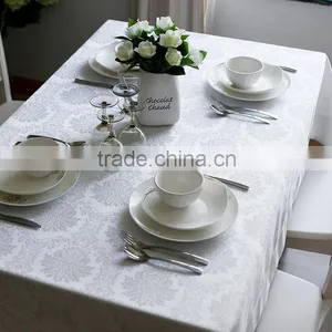 Damask Fabric Table Cloth for Banquet thumbnail-1