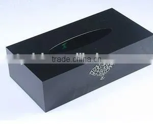 2015 New Design Delicate Square Acrylic Napkins Paper Box ,acrylic Tissue Box With Printing for Sale thumbnail-3