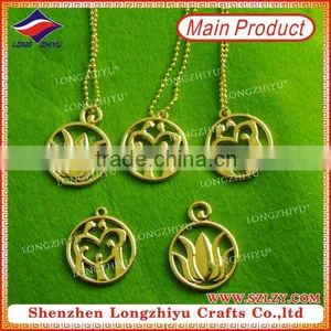 Gold Plating Cut Out Dog Tags With Ball Chain Metal Tags thumbnail-1