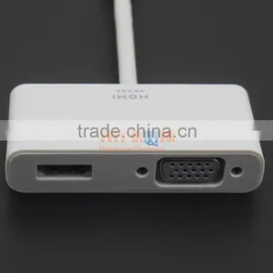 High Quality Mini DisplayPort DP to HDMI VGA Adapter Cable 1080P 4Kx2K For Macbook Mac Air Pro IMac Hotest thumbnail-3
