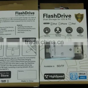 I-Flash Drive OTG for Iphone/ipad/ipo/andoir With TF SD Reader USB Flash Drive Logo Custom thumbnail-6