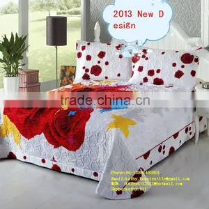 NEW DESIGN 3D Bedding Reactive Printed Cotton Comforter Bedding Set thumbnail-1