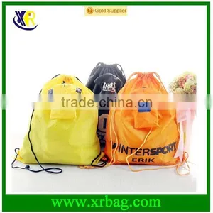 Custom Cheap Drawstring Nylon Carrying Bag With Logo thumbnail-1
