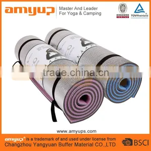 XPE Camping Yoga Exercise Roll Mat With Two Tone Color thumbnail-3
