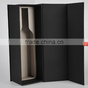 Matt Black Cardboard Wine Paper Box thumbnail-4