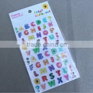 Custom Letter Alphabet Best Printing High-quality Clear Epoxy Sticker thumbnail-1