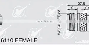 N to 6110 Adaptor,female to Female,50 Ohm thumbnail-1
